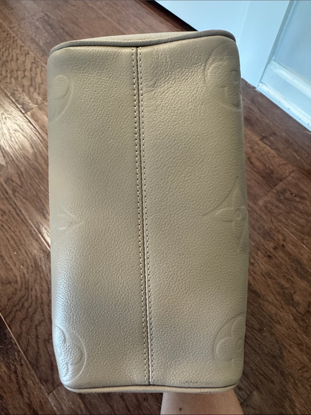 Taupe Monogram Crossbody - Picture 3 of 7